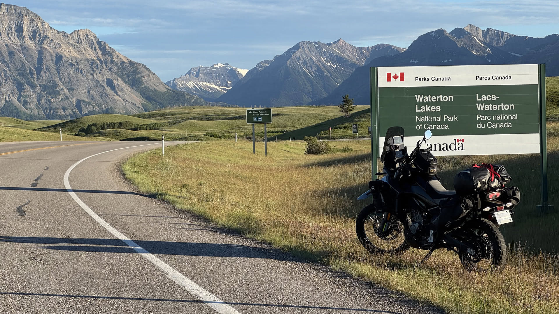 Jay - Revelstoke's motorcycle at a National Park